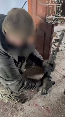 Сгоревший автомат калашникова