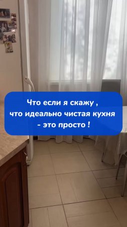Что если я скажу , что идеально чистая кухня - это просто !