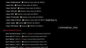 Новости транспондеров от 12.07.25