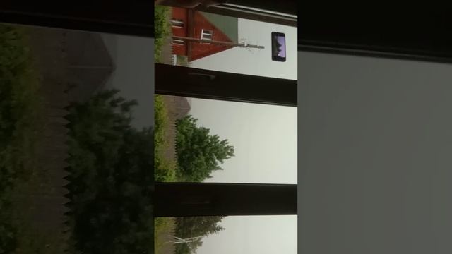У нас была гроза на даче 10 июля