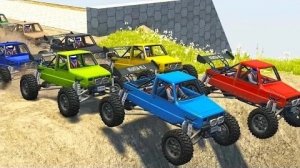 Аварии на BeamNG Drive – Crazy Downhill Smash #