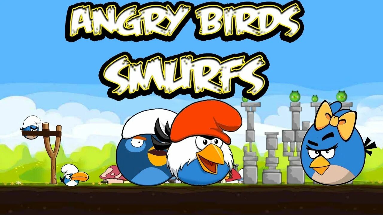 ANGRY BIRDS SMURFS GANGNAM STYLE PARODY VIDEO