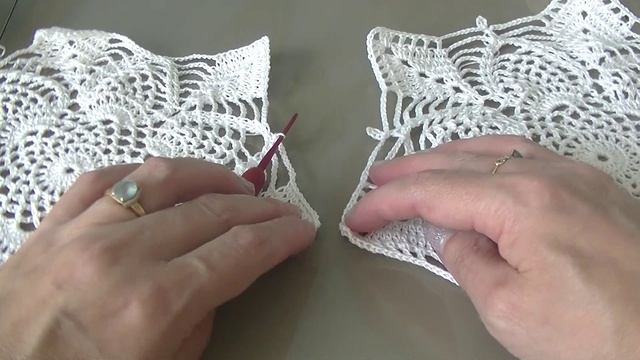 Шестиугольный мотив для скатерти.  Часть 2. Соединение мотивов. смотреть онлайн