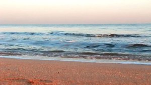 Азовское море. Утро. Звуки моря, шум волн, звуки пляжа!