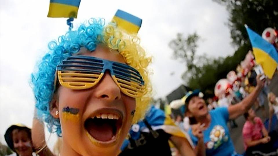 Испуганный украинский патриот в Германии