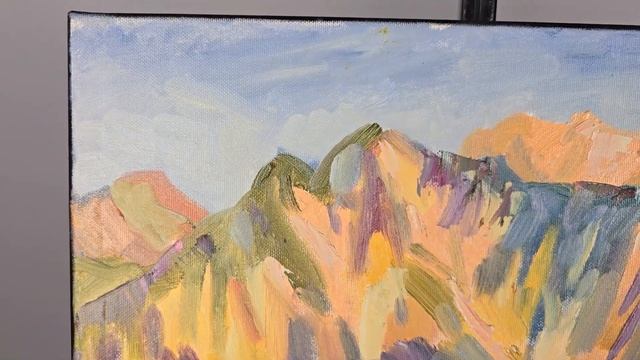 Three Sisters Mountain in the Evening