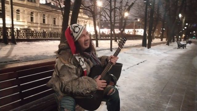 Новогодняя бульварная акустика Александр Кузьмин Снегурочку лепят ребята