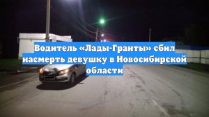 Водитель «Лады-Гранты» сбил насмерть девушку в Новосибирской области