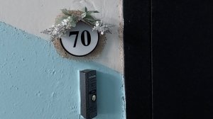 табличка с номером квартиры своими руками