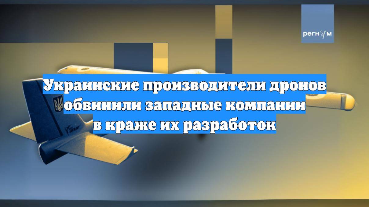 Украинские производители дронов обвинили западные компании в краже их разработок