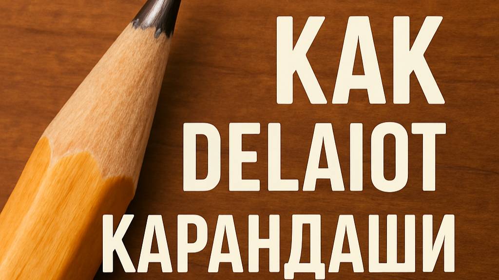 Как делают карандаши: из дерева, глины и графита