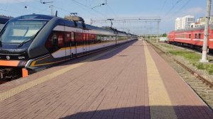 Пожарный поезд, новые электрички и поезд Брежнева в Туле.