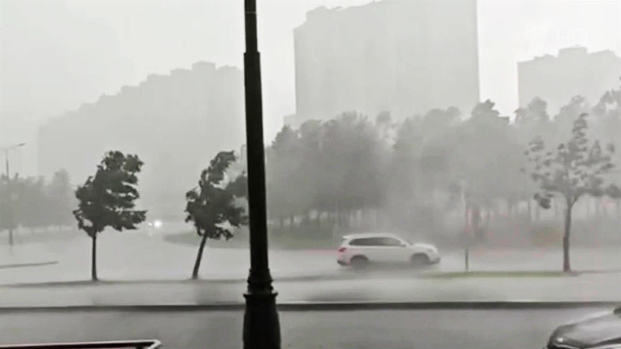 Град и ливень ожидаются в Москве в воскресенье