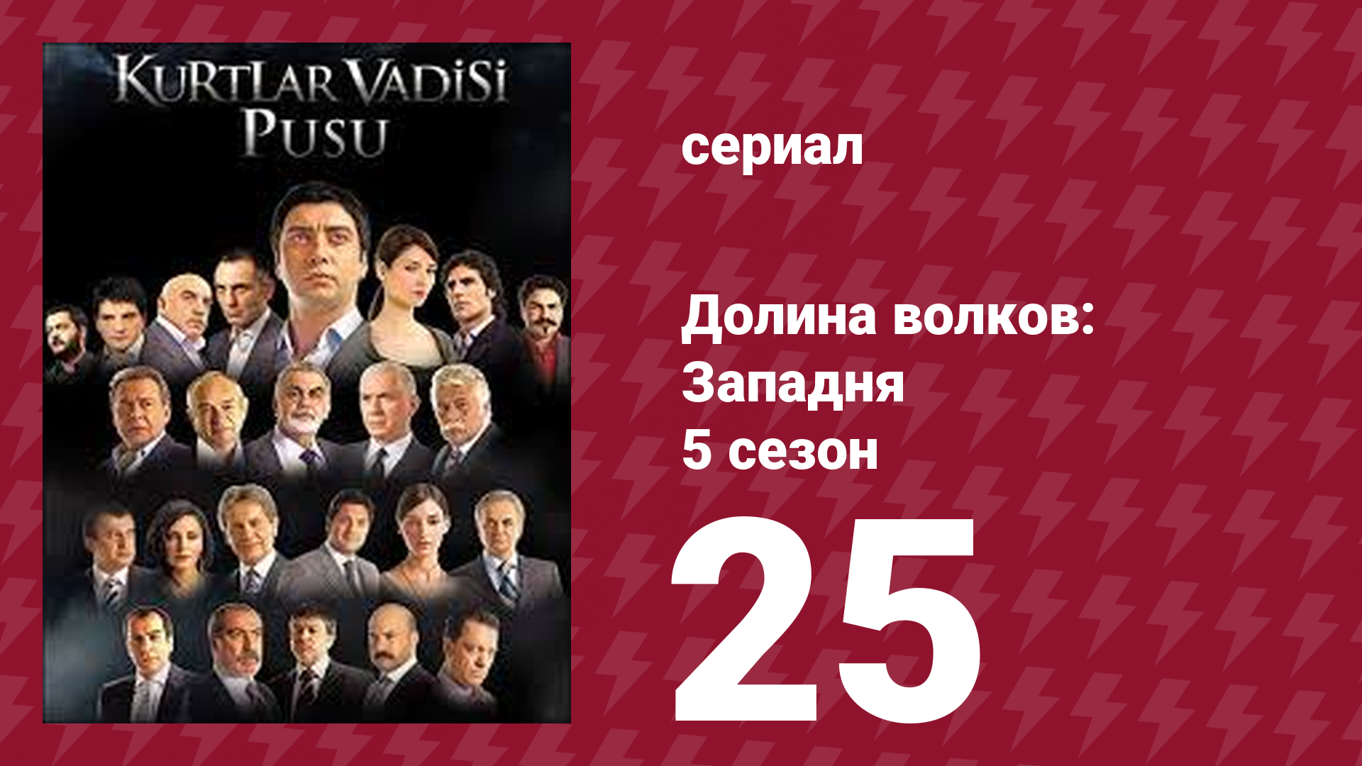 Долина волков: Западня 5 сезон 25 серия (сериал, 2007)