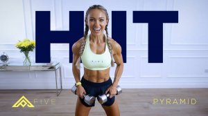 Caroline Girvan - PYRAMID HIIT WORKOUT - Full Body with Dumbbells | Pyramid Series Day 5