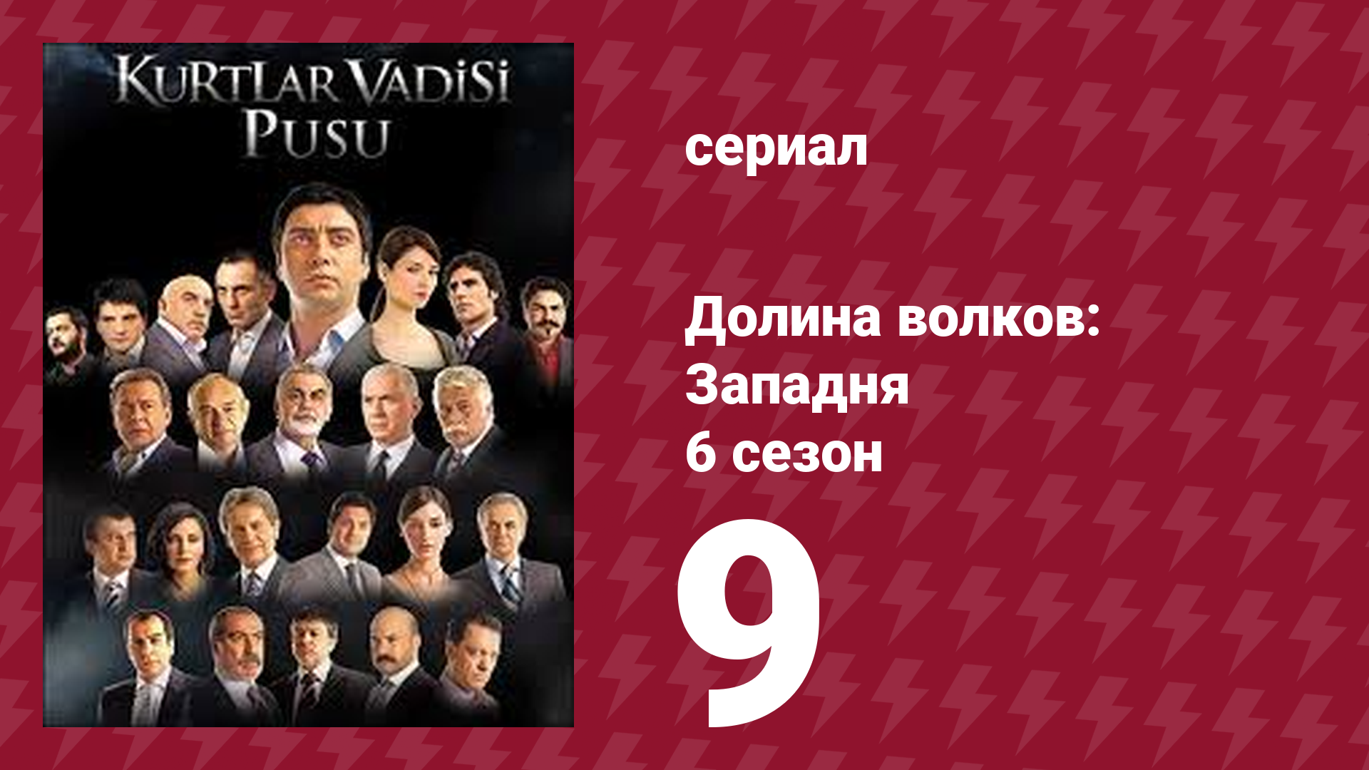 Долина волков: Западня 6 сезон 9 серия (сериал, 2008) смотреть онлайн