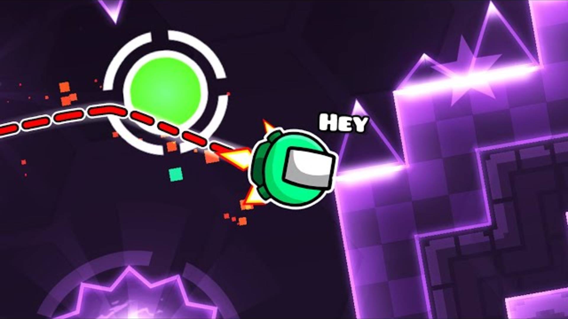 Green Orb, Geometry Dash 2.2
Зелёная сфера, Geometry Dash 2.2 смотреть онлайн
