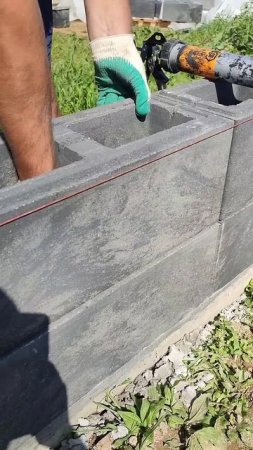 Кладка блоков GARD / Строительство #construction #стройка #diy