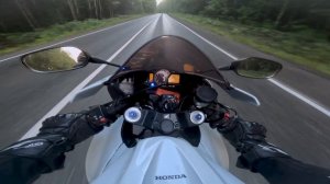 Катаюсь на мото вечером от первого лица