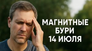 🌍 Магнитная буря 14 июля — почему сегодня болит голова и что делать?