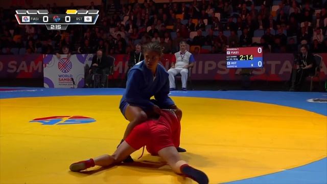 FEDOROVA (FIAS 1) vs GUEDEZ (RST). World SAMBO Championships Astana 2024