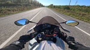 Прохват на мотоцикле по городу