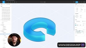 69_How to create 3D Glass Isometric shape Using plugin