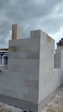 Процесс строительства дома из Bonolit за 2 дня #строительство #стройка #домизгазобетона #газобетон
