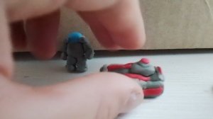 космические  оружия из пластилина