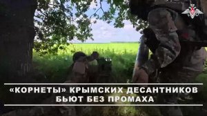 💥 Расчет ПТРК «Корнет» Крымских десантников продолжает уничтожать технику и поражать личный сост...