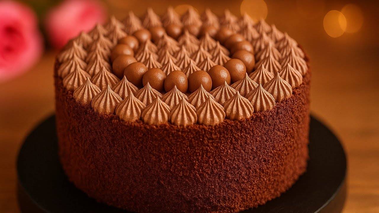 Этот шоколадный торт просто божественен! 🍫 Мягкий, кремовый и неотразимый!