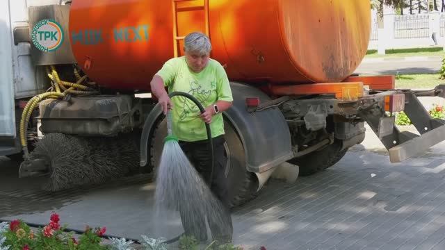 Полив клумб