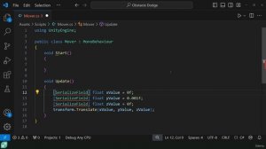 13 Using Input.GetAxis()