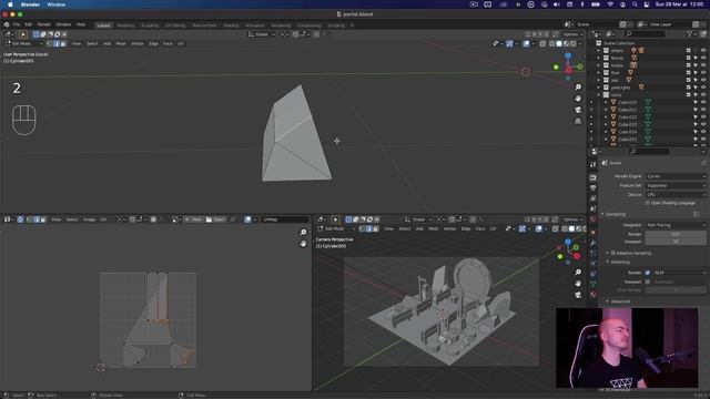 [Bruno Simong ] Three.js Journey 50 — Baking and exporting the scene