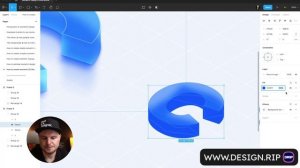 68_How to create 3D Glass Isometric shape Manual method