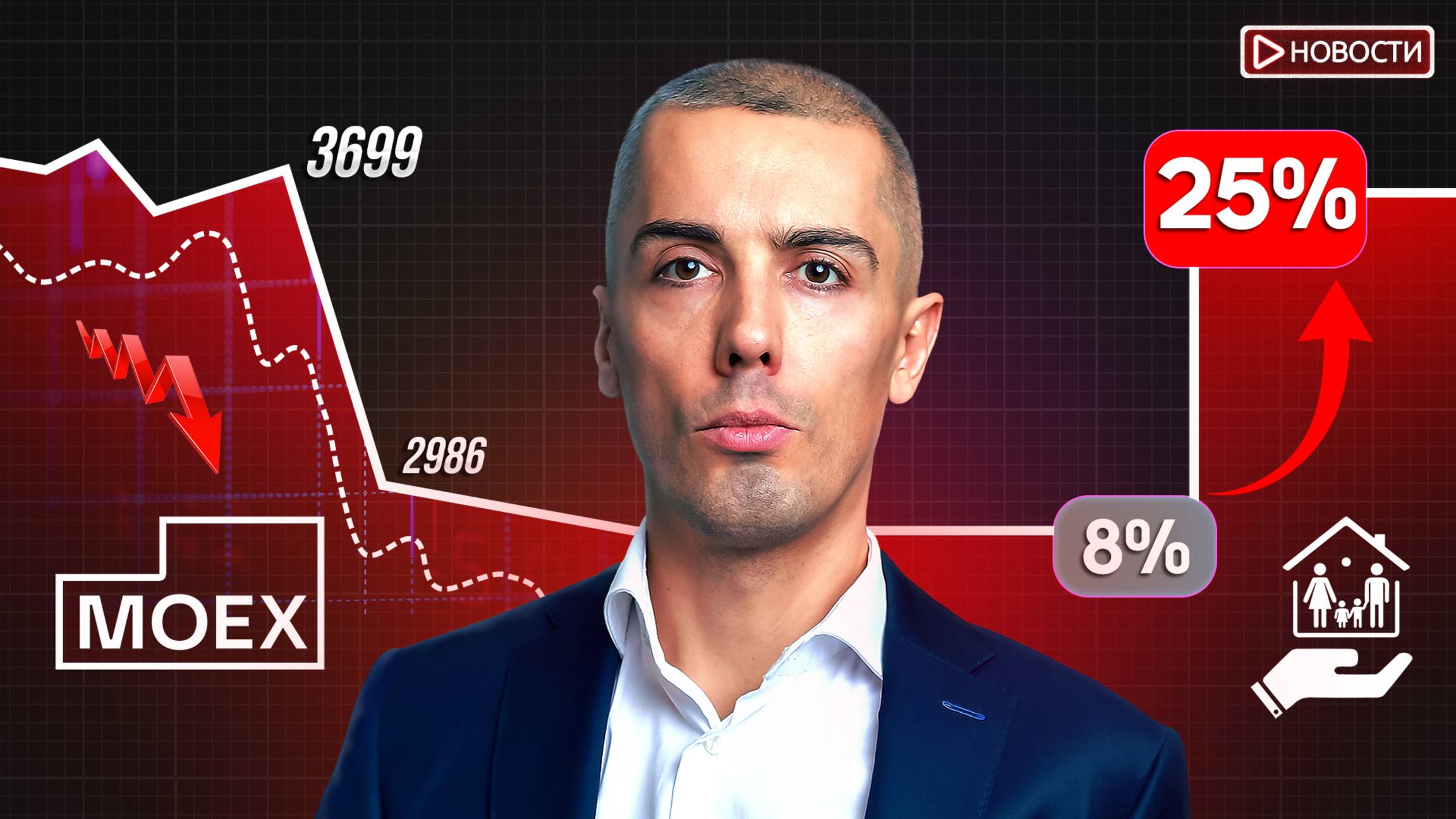 Доллар по 74! Резкое повышение ставок по выданной ипотеке до 24.5%! Новости с Николаем Мрочковским