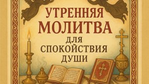 Утренняя молитва для спокойствия души