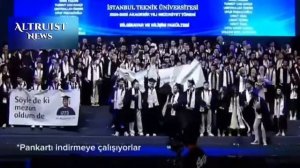 Студенты в Турции закрыли надпись с аятом из корана !!!
