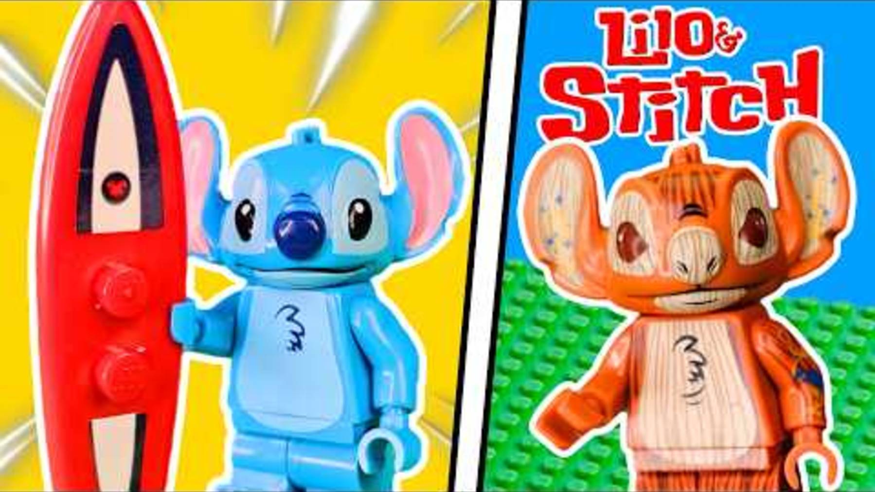 Распаковка ПОДДЕЛЬНЫХ фигурок LEGO LILO & STITCH...