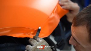 Volkswagen Beetle. Замена цвета огненно-оранжевой пленкой!