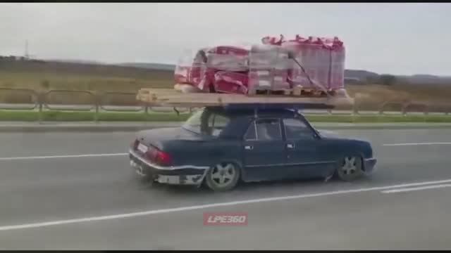 Необычные перевозки грузов. Как перегружают автомобили №3
