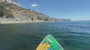 На САПЕ в море