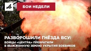 Разворошили гнёзда ВСУ: бойцы «Центра» превратили в выжженную землю укрытия боевиков