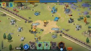 Победа за 1 минуту - второй lvl против тринадцатого Bunker wars стратегия игры