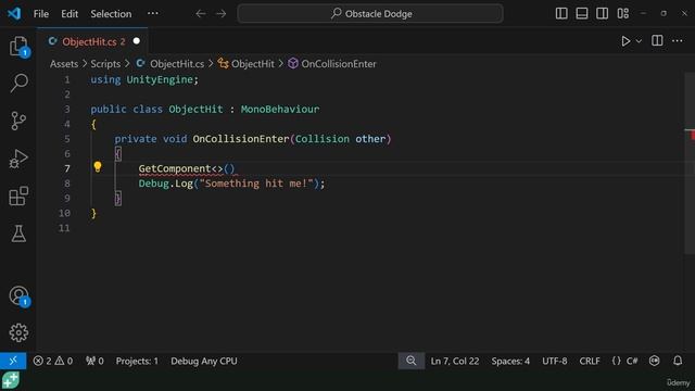 20 Using GetComponent()