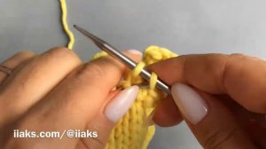 Закрытие петель лицевой глади