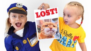 Алиса и история как пропали Ева и котенок - ее два маленьких друга! Интересное видео для детей.