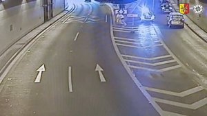 Погоня чешских полицейских за велосипедистом