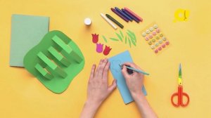 Поделка "Сад" - идея для занятий дома в дождливый день