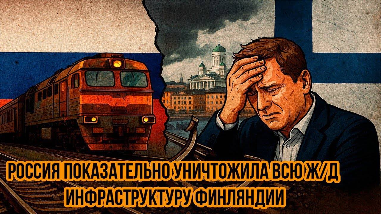 15 минут назад! Россия показательно уничтожила всю железнодорожную инфраструктуру Финляндии!